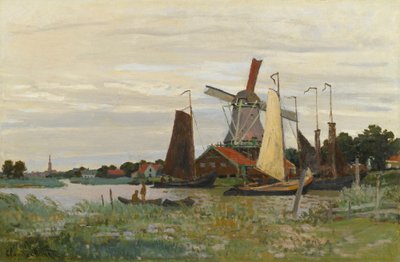 Un mulino a Zaandam da Claude Monet